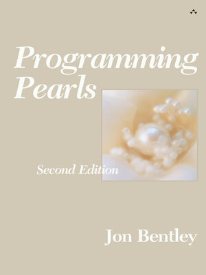 cover image of Programming Pearls